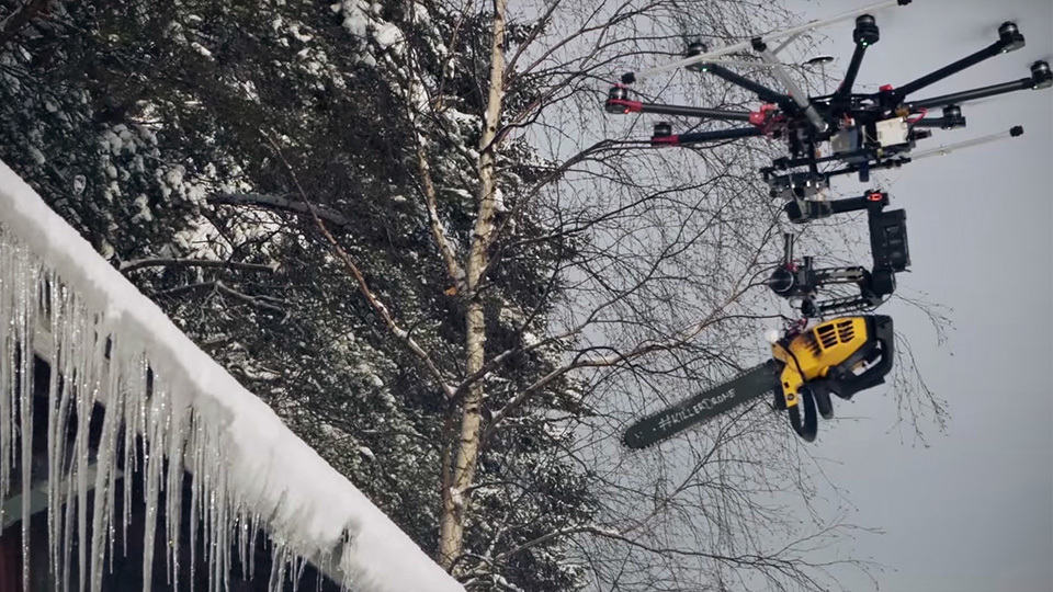 Drone With Functional Chainsaw Is As Terrifying As One That Spews Fire