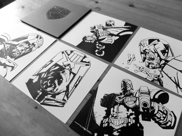 Limited Edition Judge Dredd Letterpress Set by Jock