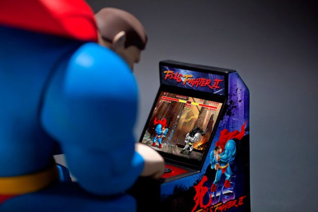 Superman Playing Arcade Vinyl Figure by Fools