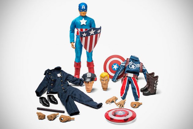 ThinkGeek Exclusive Captain America Retro Set