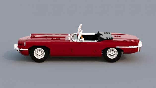 LEGO Ideas Jaguar E-Type Roadster by Ozzyeatingbats