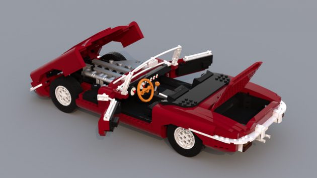 LEGO Ideas Jaguar E-Type Roadster by Ozzyeatingbats