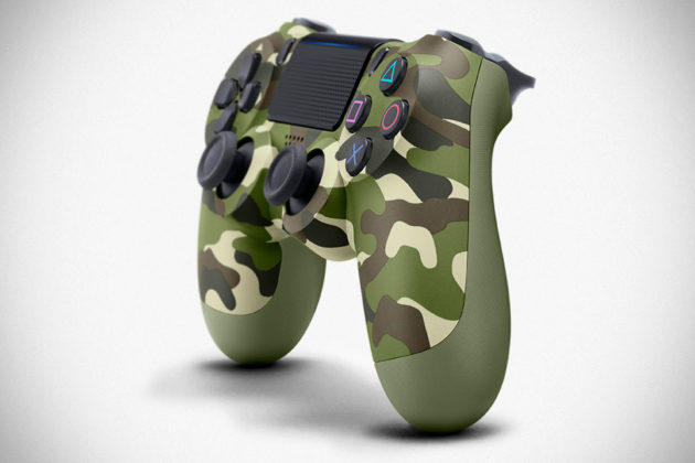 Green Camouflage Playstation Dualshock 4 Controller