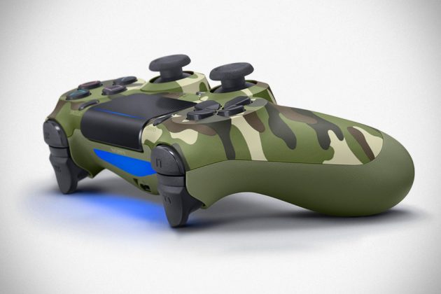 Green Camouflage Playstation Dualshock 4 Controller