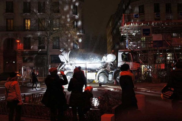 Disco Ball Cement Truck by Benedetto Bufalino