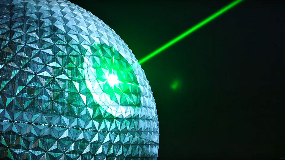 Spaceship Earth At Epcot Turned Into Death Star With Working Super