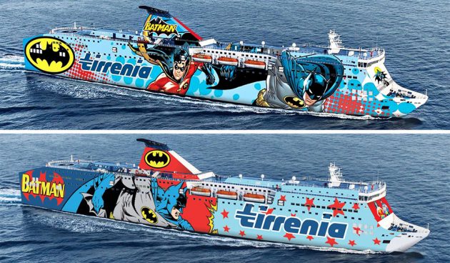 Tirrenia Ferry Launches DC Superheroes-themed Ships