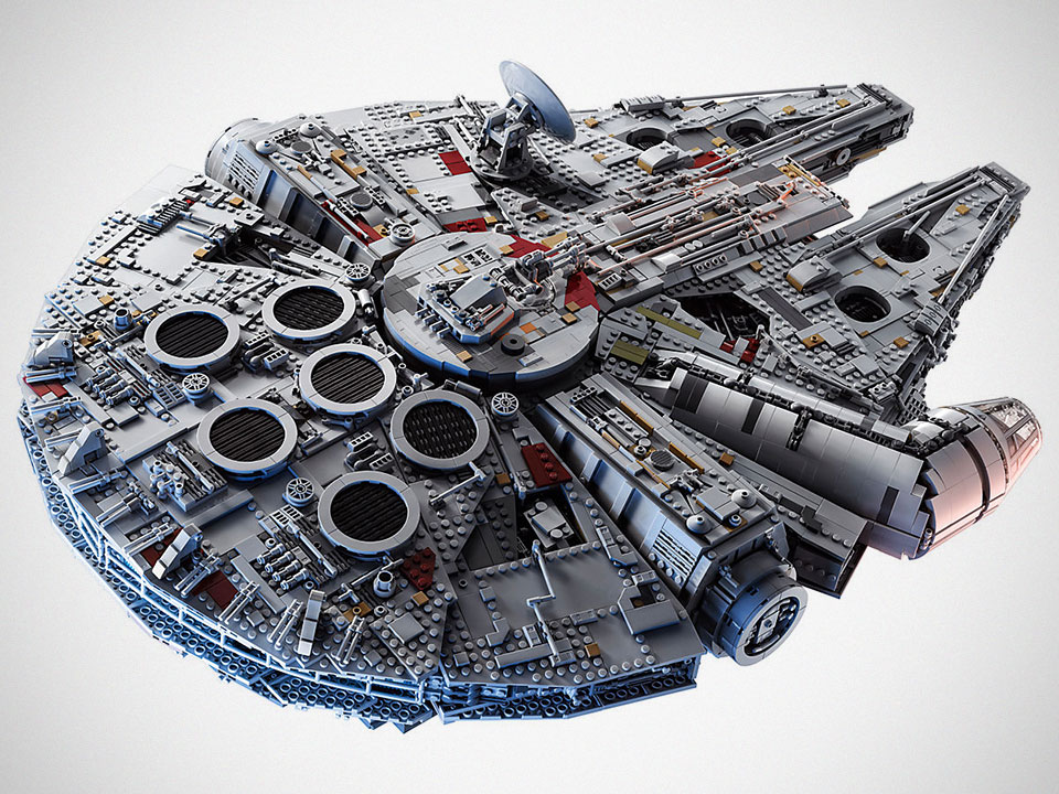 star wars lego millennium falcon 75192