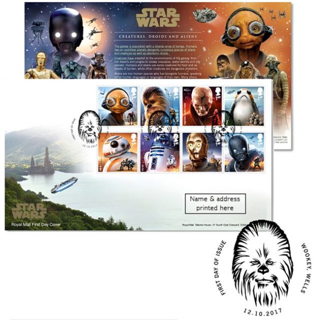 Royal Mail Star Wars Stamp Collection First Day Cover