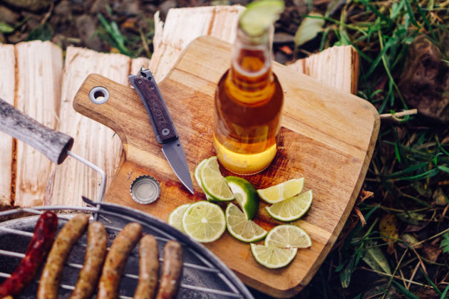 Wootz EDC Pocket Knife with Bottle Opener