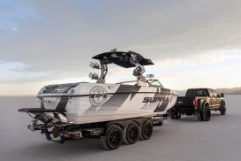 Ken Block Has A Custom Wakeboard Boat Called Supra Ford Raptor