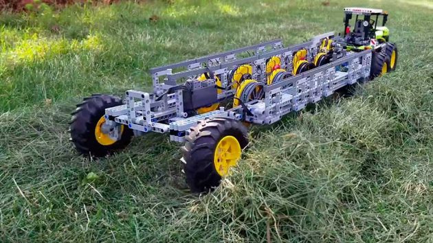 Functional LEGO Technic MOC Hay Rake Is Beyond Cool!