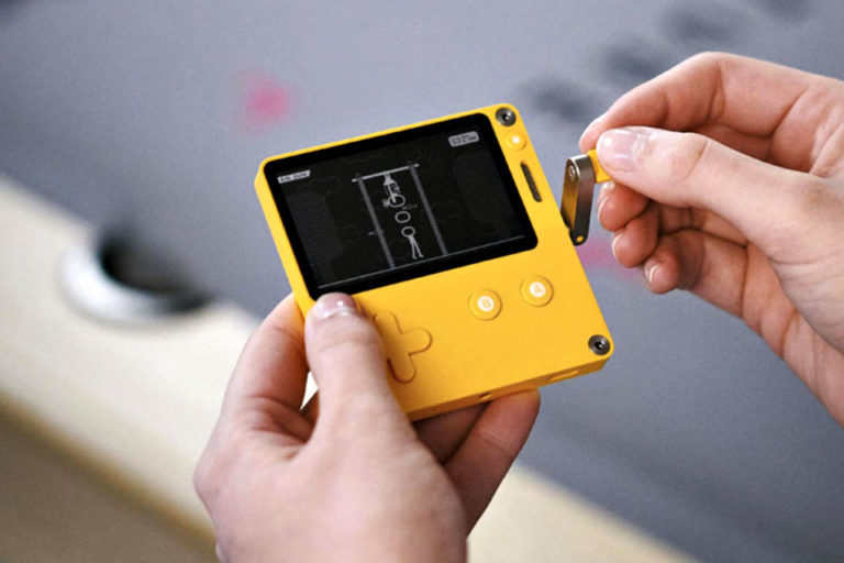 Playdate: A Handheld Gaming System With A Crank As One Of The Controls
