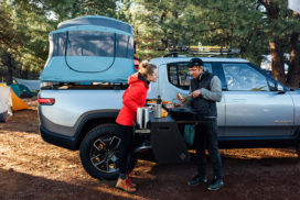 Rivian Show Off Pullout Kitchen For Its Upcoming Electric Pickup Truck