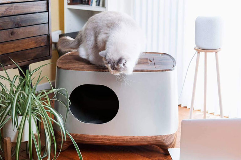 iKuddle Auto Packs Cat's Waste Into Sealed Bag, Ready To Be Disposed