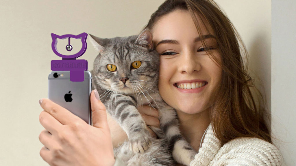 Cat Selfie Attachment for Smartphone