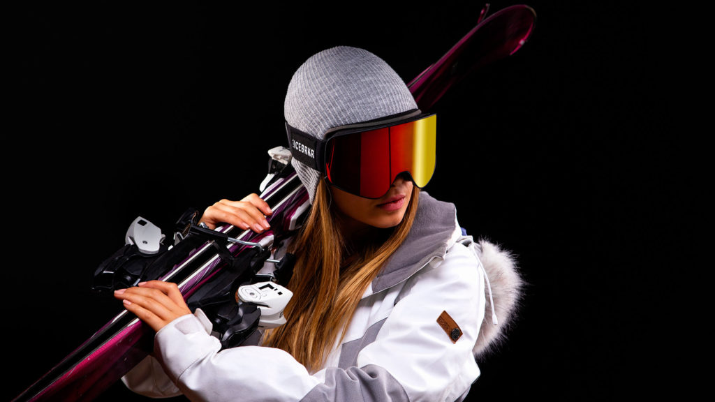IceBRKR Bone Conduction Audio Ski Goggles
