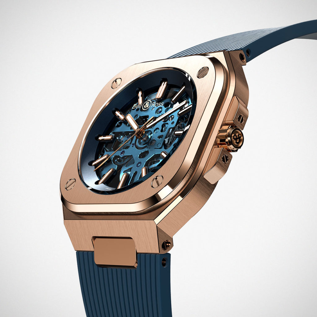 Bell & Ross BR 05 Skeleton Gold Blue