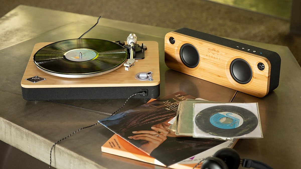 House Of Marley Stir It Up Lux Wireless Turntable - Bluetooth Record Player, 2-Speed Sustainably - View #3