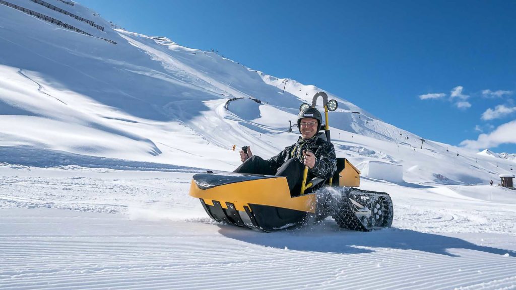 Bobsla Electric Powered Track Snow Sled