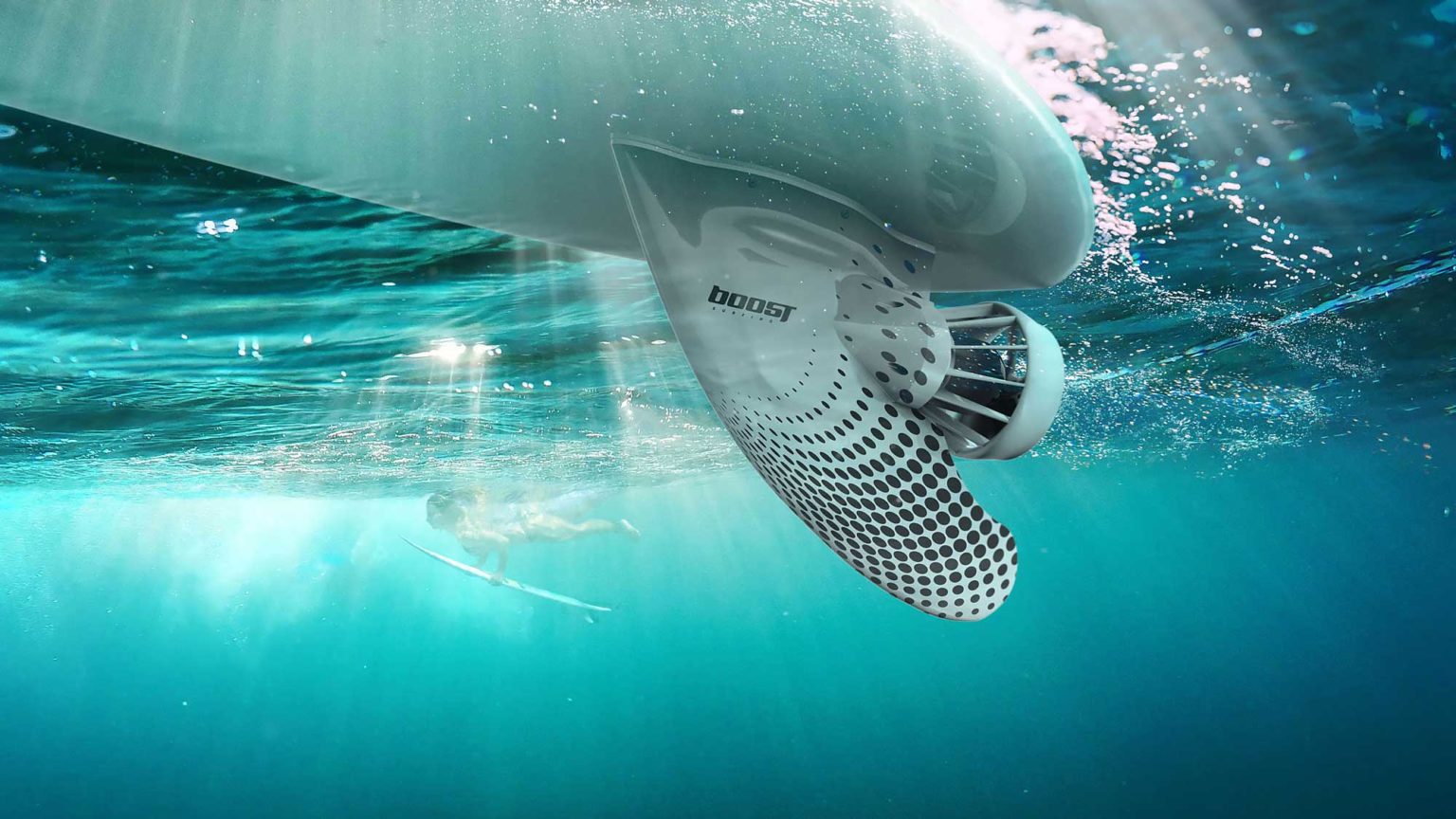 Boost Surf Electric Motorized Fin Turns Any Surfboard Into A Powered