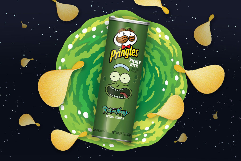 Pringles Pickle Rick Potato Chips