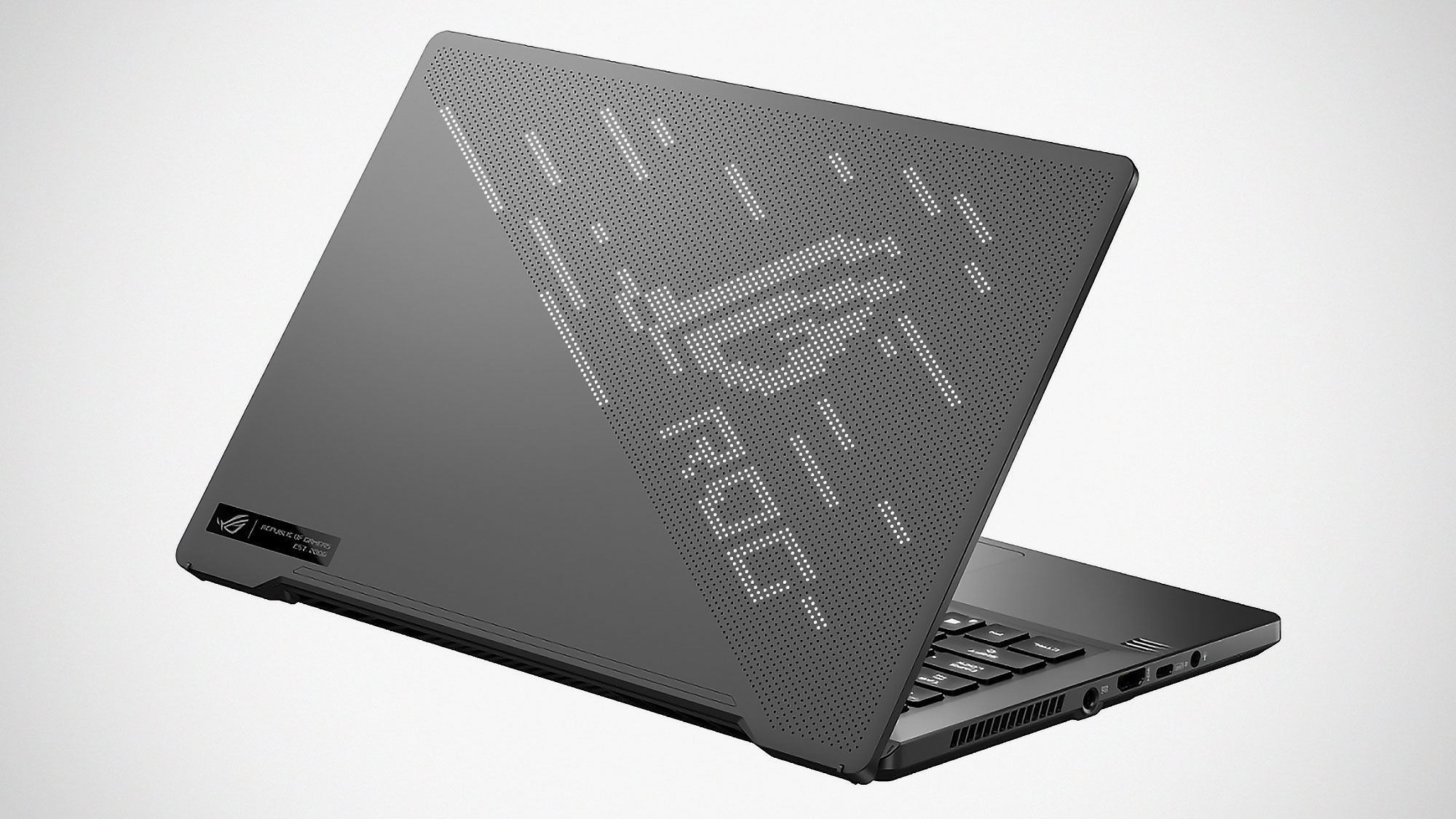 Half Of The Lid Of ASUS ROG Zephyrus G14 Gaming Laptop Is A Customized