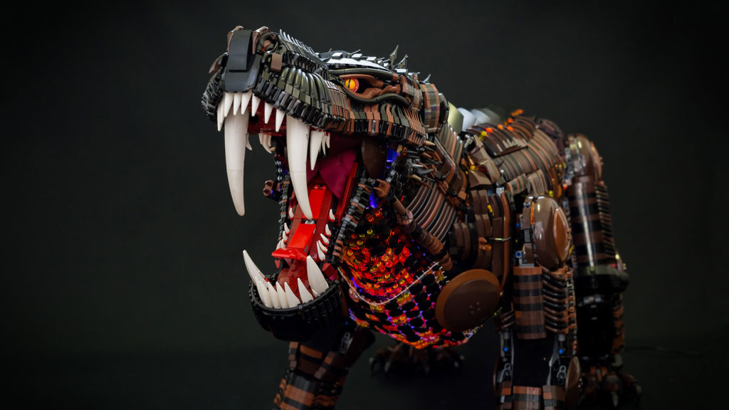 Custom LEGO ‘Fire Gorgon” by Andrew Steele