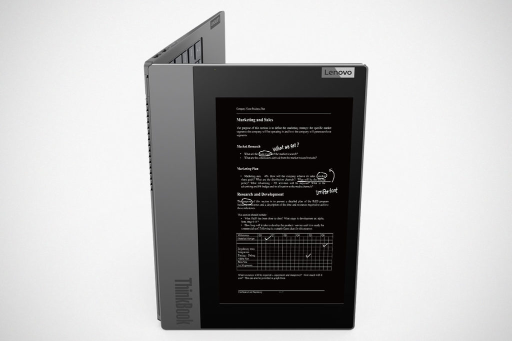 Lenovo ThinkBook Plus with E-ink Cover