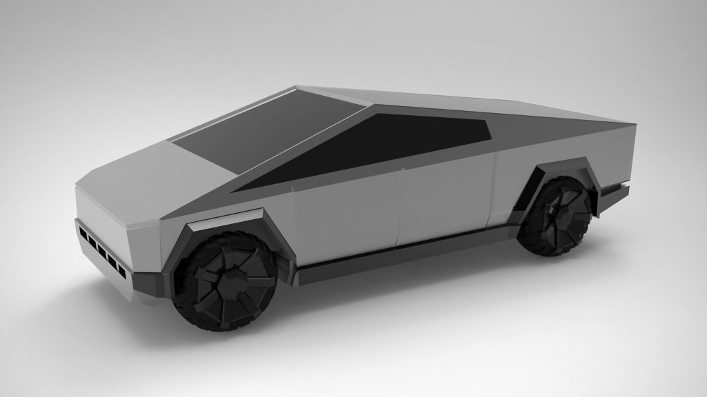 Tesla Cybertruck 3D Printed Fan Model
