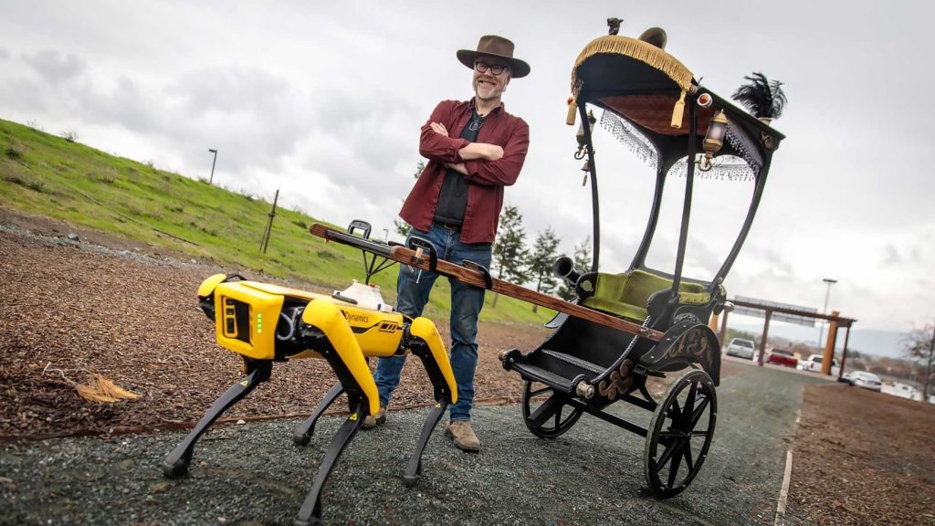 Adam Savage’s Spot Robot Rickshaw Carriage