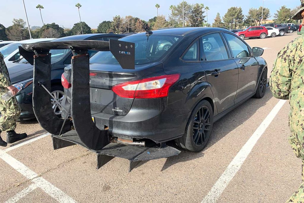 Ford Focus Spotted With Massive Spoiler