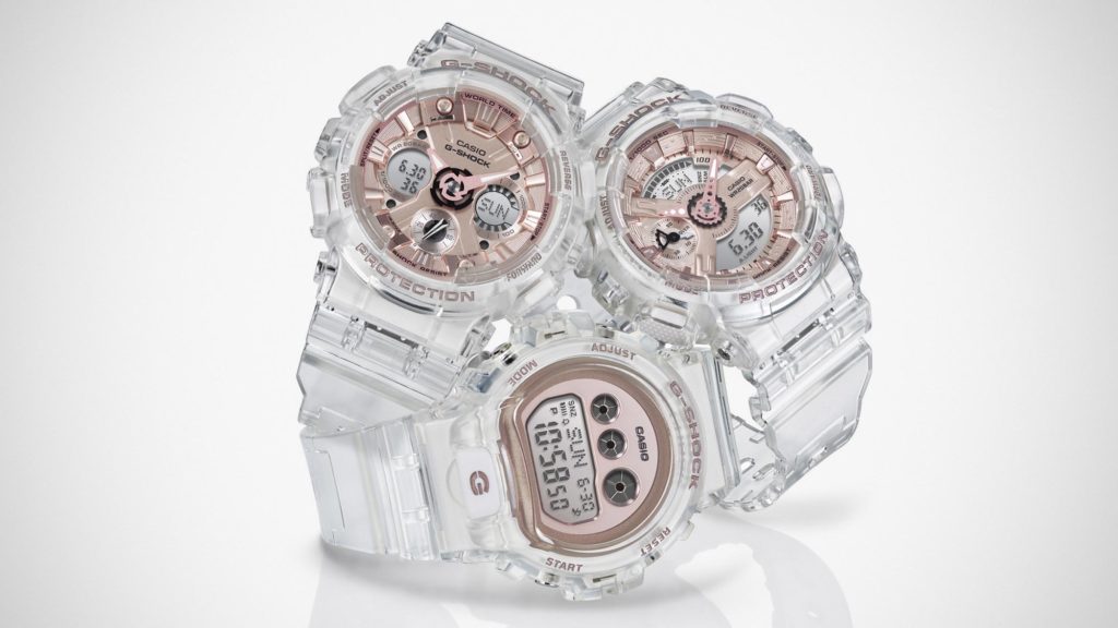 G-Shock Transparent x Rose Gold Series