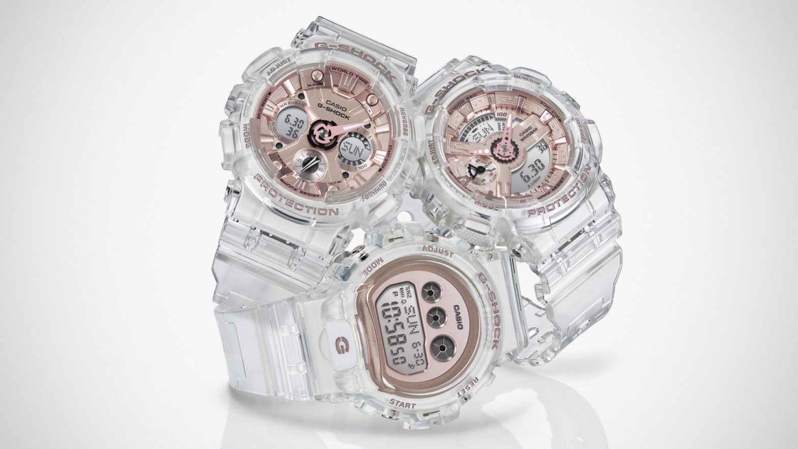 Casio Outs “Transparent x Rose Gold” Series For Ladies And They Look