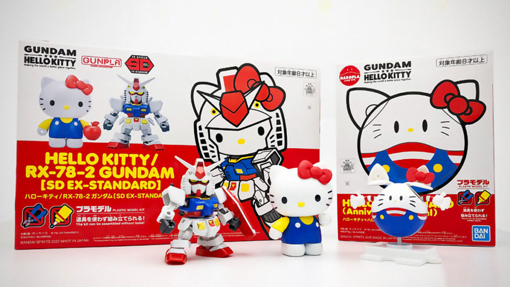 Hello Kitty RX-78-2 Gundam and Haro Kit