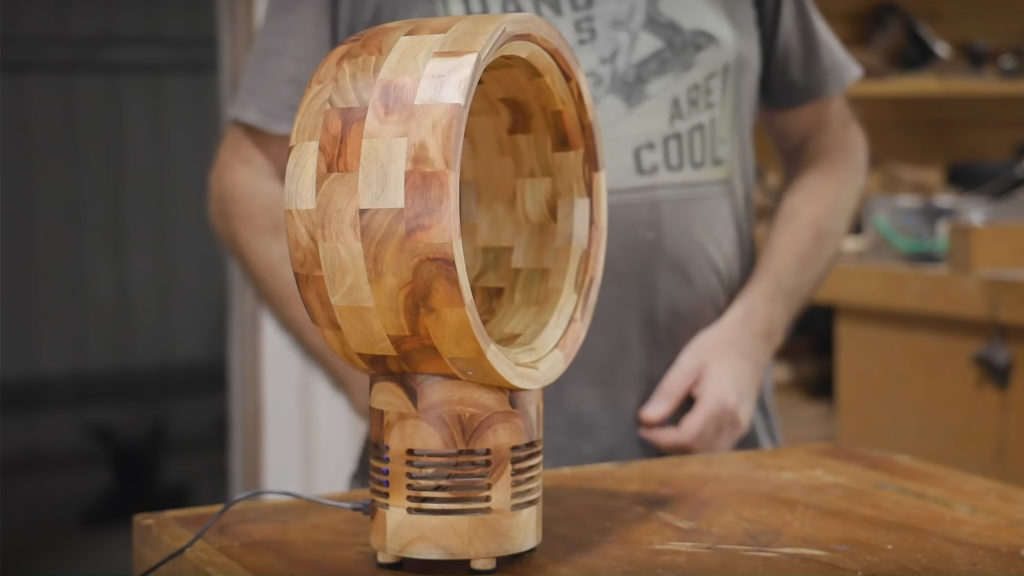 Pask Makes Wooden Bladeless Fan