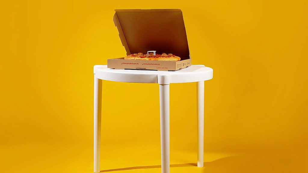 Pizza Hut x IKEA Table And Pizza