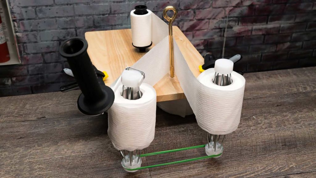 Toilet Paper Splitting Machine by Household Hacker