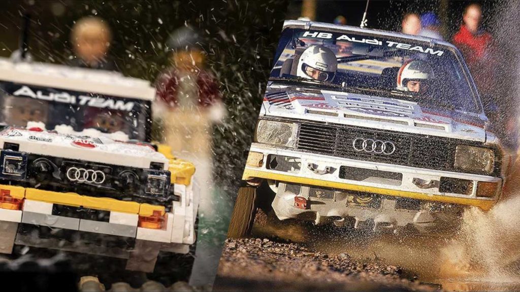 Audi Quattro Rally Car Photos Recreated in LEGO