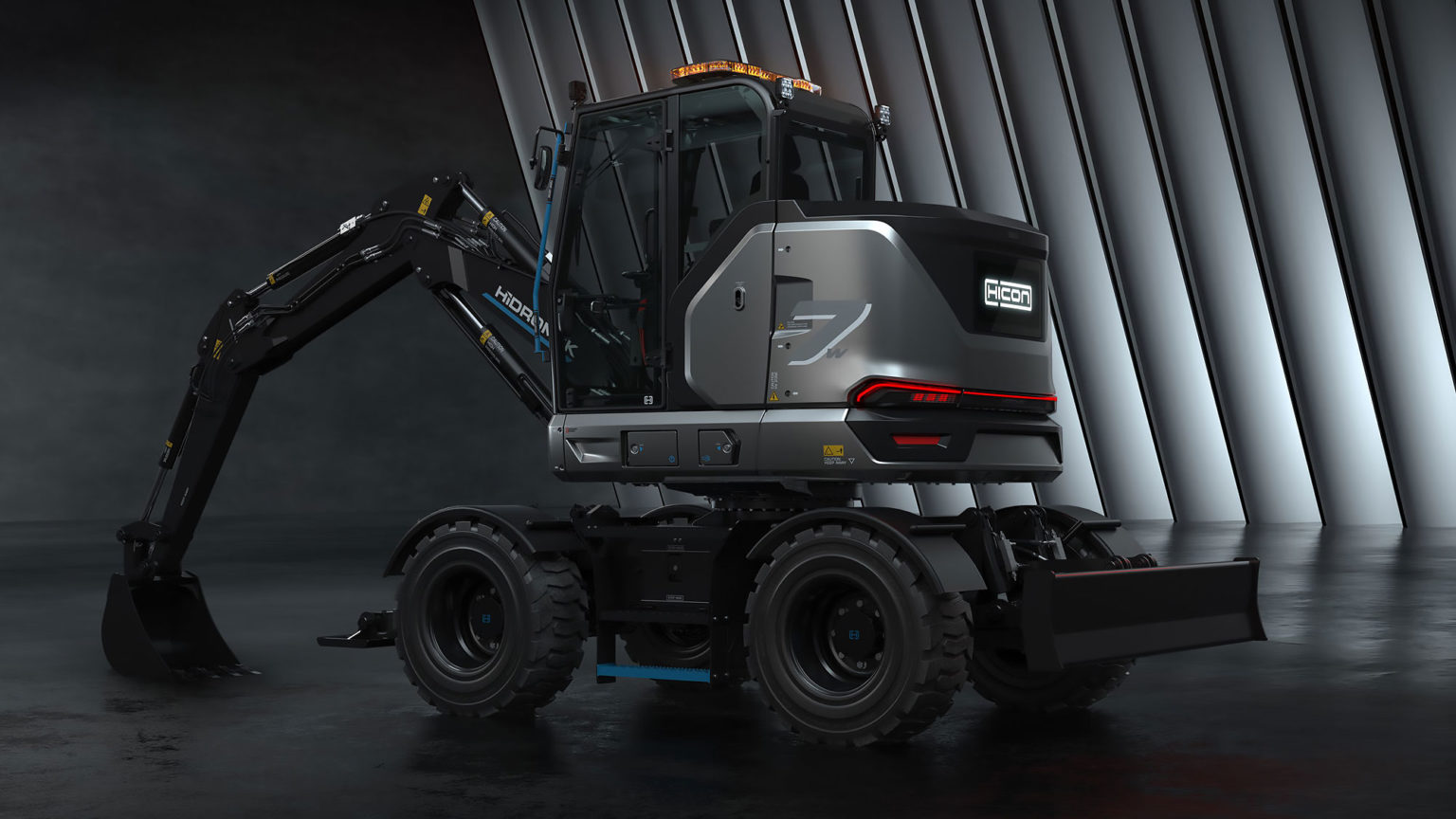 Hidromek HICON 7 W Electric Wheel Excavator 100 Electric Excavator