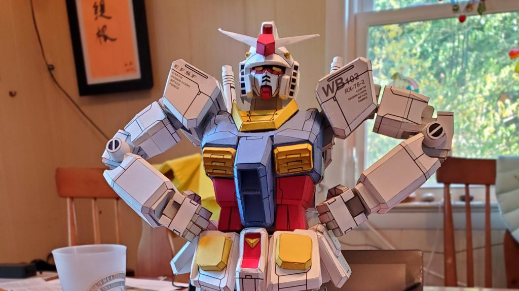 Paper-built Gundam Model by Ghakazian