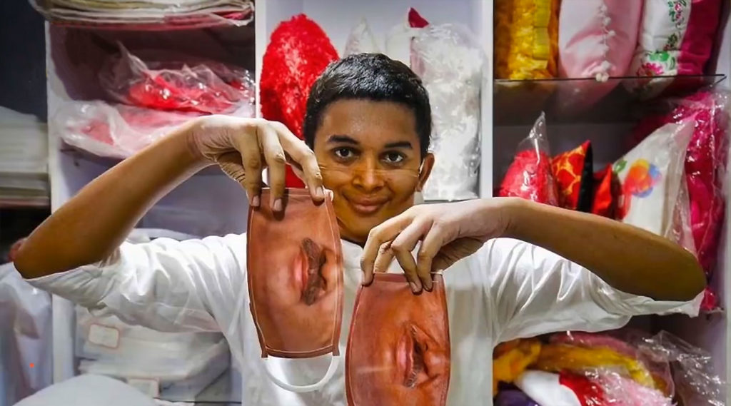 Custom Face Mask with Lower Face Image India