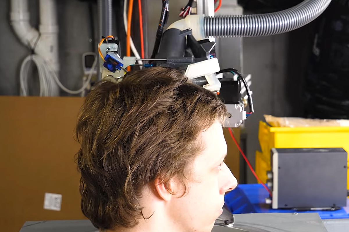 Dude Made A Robot That Cuts His Hair With A Pair Of Scissors (And It Actually Works!)
