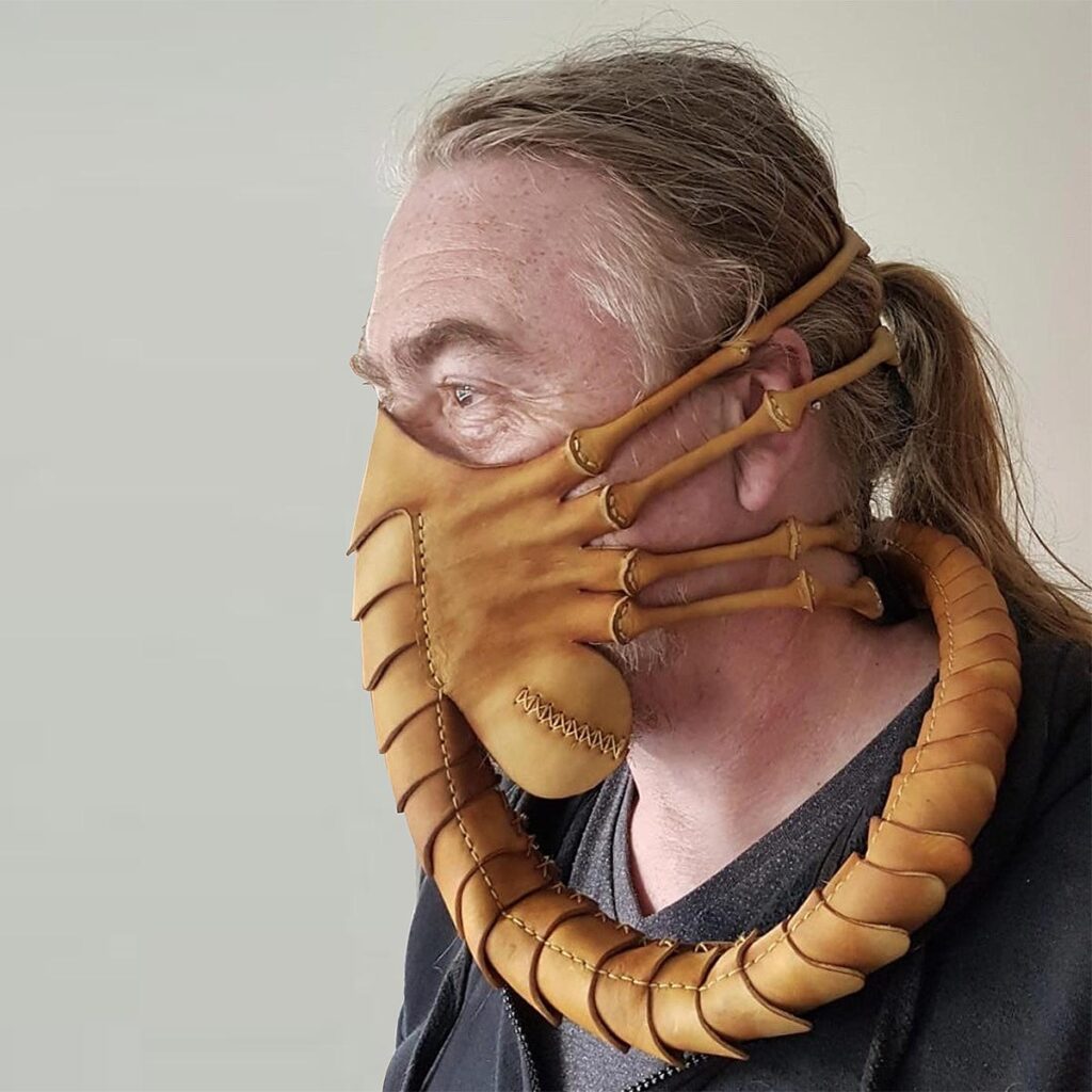 Here’s Another Aliens Facehugger Mask. This Time, It’s In Leather