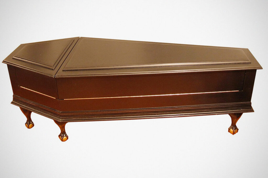 VonErickson’s Original Coffin Couch Perfect Shock Furniture For Fans