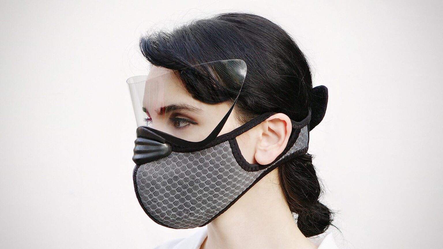 This Face Mask Has A Eye Shield, Is An Alternative To Face Shield And A Mask