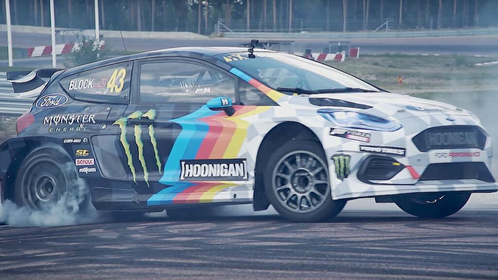 Ford Fiesta ERX Electric Rally Cross Car in Action