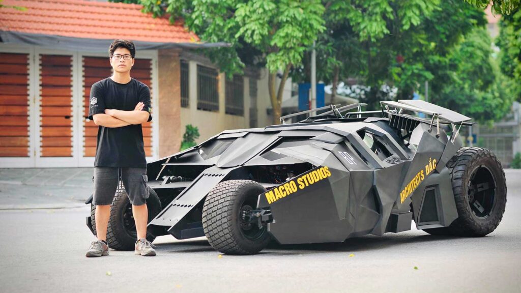 Vietnam College Student His Own Tumbler Batmobile