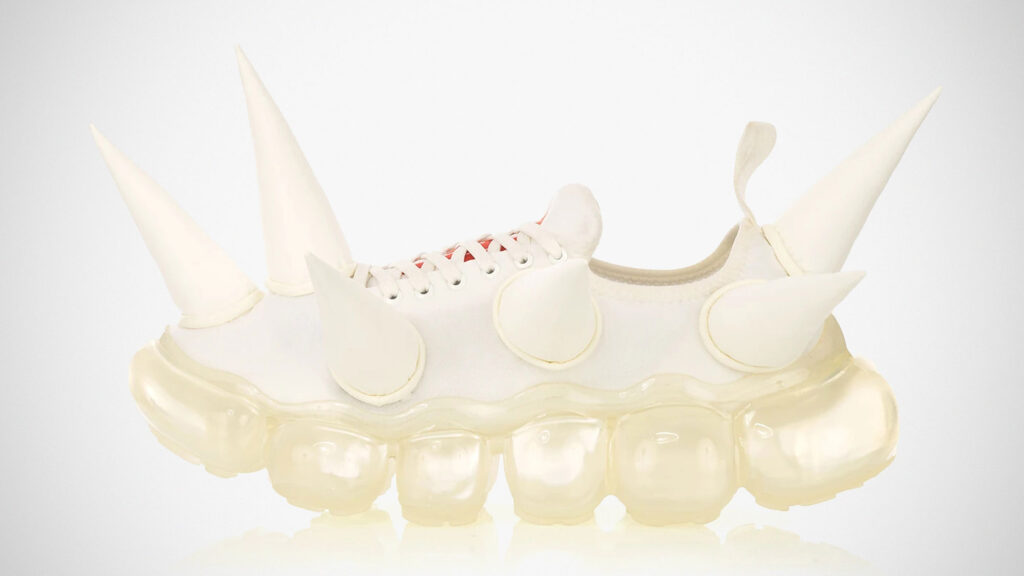 Walter Van Beirendonck Spike Sneakers White