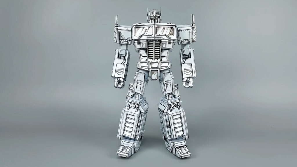 Custom Manga Repaint Transformers Optimus Prime